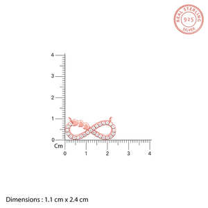 จี้สร้อยคอรูปหัวใจสีโรสโกลด์อินฟินิตี้ - Product Image 5