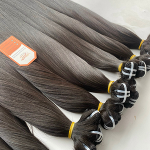 Extensions de cheveux naturels de qualité supérieure, 8- 34 pouces, naturel brillant, à base d'os de cheveux péruviens crus, paquets de cheveux lisses - Product Image 2