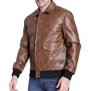 Veste en cuir pour homme de style streetwear de qualité supérieure, nouvelle arrivée, imperméable et lourde - Product Image 2