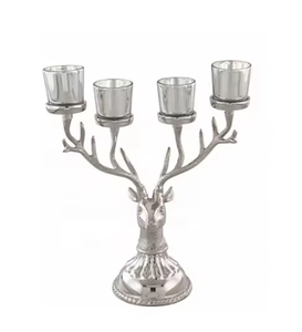 Bougeoir à finition dorée de style américain Vente à chaud Bougie au design personnalisé Bougeoir à thème floral au prix de gros - Product Image 6