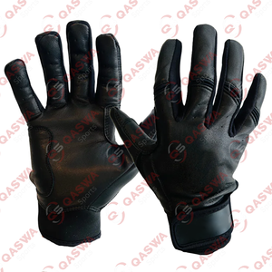 Gants de frappeur de baseball en cuir bleu de meilleure qualité Gants de softball d'entraînement respirants avec logo personnalisé - Product Image 4