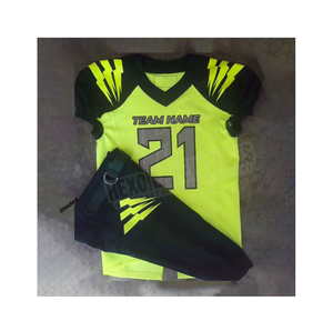 Camiseta de fútbol americano de alta calidad diseño personalizado colorido uniforme de fútbol americano Sialkot Pakistán - Product Image 1