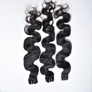 Vente en gros d'extensions de cheveux humains vierges 100% noirs profonds crépus Bodywave faisceaux de temple indiens naturels purs bruts du vendeur - Product Image 6