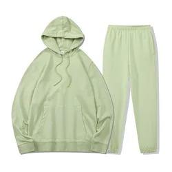 Sweat à capuche imprimé décontracté à la mode d'hiver pour femmes et survêtements en toile deux pièces survêtements meilleurs prix! - Product Image 4