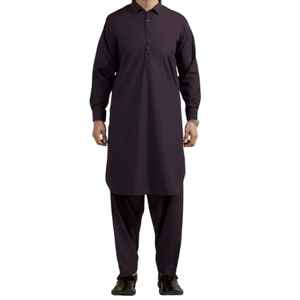 Nouveautés Arrivées Vêtements pour Hommes Multicolores Ensembles Shalwar Kameez 100% Coton Fabriqué Mode Masculine Kurta Simple Pyjama Robe Homme - Product Image 1