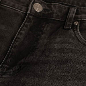 Men's High-Waist <b>Jeans</b> Great Personality <b>Street</b> Style Mid-Waist Knitted Weaving <b>Low</b> Price - Product Image 5