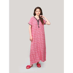 Vestido Largo Informal de Verano para Mujer, Tejido de Rayón Suave, Diseño con Estampado de Personajes, Talla 3XL, Suministro ODM - Product Image 2