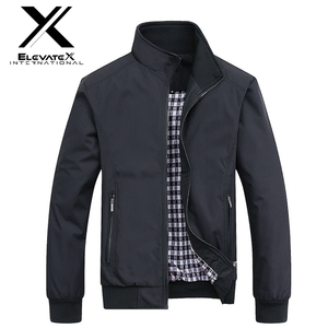 Chaqueta Bomber de Verano de Primera Calidad, Personalizada, de Lona de Alta Gama, Informal, con Cierre, Sólida, Ecológica, Impermeable y Resistente al Viento para Hombre - Product Image 5