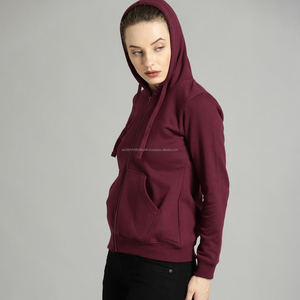 Sudaderas Largas para Mujer Fit2Fight, Logotipo Personalizado al por Mayor, Impermeables, Transpirables, con Forro Polar, Bordado 3D, Sudadera con Capucha Lisa en la Parte Delantera - Product Image 2