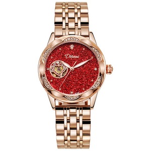 Lady Men Unisex Reloj esqueleto de movimiento de cuarzo hecho a medida con dibujos animados Estilos de negocios antiguos Correa de cuero 3ATM impermeable - Product Image 3