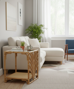 Mesa de Ratán Elegante, Minimalista, Duradera, Ecológica, Sostenible, Ligera y Cómoda para Casa de Campo o Apartamento - Product Image 2