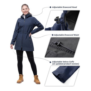 Vestes isolées Softshell personnalisées imperméables, respirantes et coupe-vent avec broderie personnalisée et impression de logo - Product Image 5