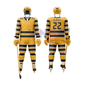 Wholesale High Quality New Adults Wear Comfortable Ice Hockey Uniform Digital Print 100% Polyester Quick Dry Ice Hockey Uniform - Product Image 6
