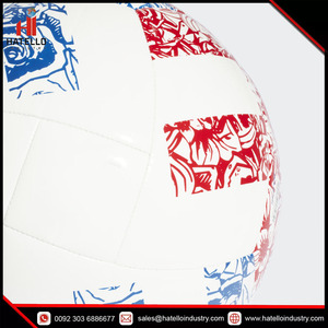 Ballon de Football de haute qualité, PVC noir cousu, ballon de Football, Design de marque OEM, impression personnalisée officielle, Surface lisse - Product Image 2
