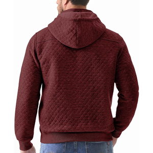 Nuevas sudaderas con capucha deportivas en blanco de Color sólido para hombres al por mayor con sudaderas con capucha de lana de algodón 450 GSM para hombres - Product Image 3