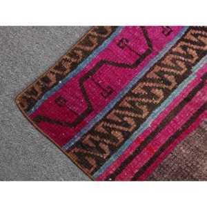 พรมตุรกีขนาด 1.6x2.3 ฟุต, พรม, พรมสีชมพูสไตล์ตะวันตกเฉียงใต้ ทำจากขนสัตว์ - Product Image 5