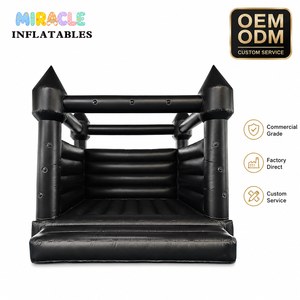 <span class=keywords><strong>Castello</strong></span> Gonfiabile Commerciale <span class=keywords><strong>Nero</strong></span> di Lusso con Anelli a Palloncino per Noleggio Eventi Matrimoni Compleanni - Product Image 1