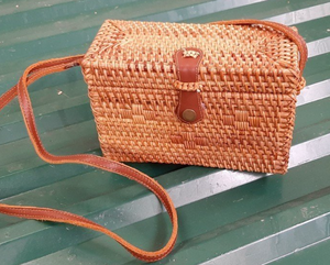 Sac fourre-tout en rotin fabriqué à la main | Durable, écologique, parfait pour un usage quotidien | Beau et unique, tendance chaude - Product Image 2