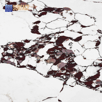 Dalle de quartz artificiel Calacatta Viola polie, grande dalle, pour comptoir, vente en gros