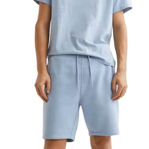 <b>Men's</b> Custom Cotton Fleece French Terry Drawstring Gym <b>Shorts</b> Wholesale Casual Outdoor Sports Jersey <b>Sweat</b> <b>Shorts</b> Solid Pattern - Product Image 1