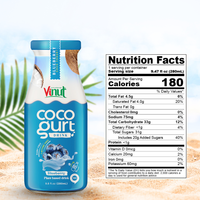 Meilleures boissons de jus de noix de coco et de myrtilles 280ml-Échantillon gratuit de boissons à faible quantité minimale de commande de marque privée OEM ODM