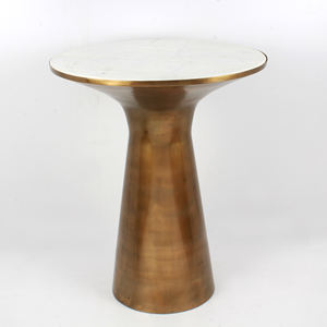 Recién llegado, mesa auxiliar de hierro con acabado dorado, muebles de hierro hechos a mano decorativos para el hogar, último diseño, producto de moda superior a la venta - Product Image 6