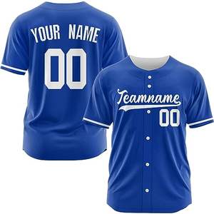 Maillot de baseball personnalisé par sublimation, manches courtes, boutons intégrés, uniforme d'équipe avec passepoil MICR@TECH SPORTS, tailles jeunes et adultes - Product Image 3