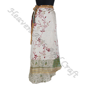 2025 nouvelle mode Design soie femmes jupe portefeuille été filles soie jupe portefeuille magique 38 "sarong paréo personnalisé dernière conception femmes - Product Image 5