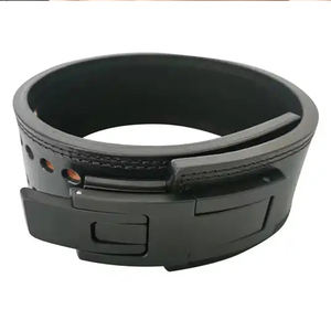 Cinturón de levantamiento de pesas, entrenador de cintura, hebilla de palanca de levantamiento de pesas de 13mm, cinturón de doble potencia, cinturones de cuero genuino de Pakistán - Product Image 5