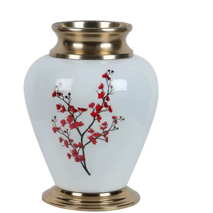 Vase à fleurs en fer plaqué or de style côtier nordique, élégant et moderne, en aluminium, meilleur prix, décoration de table, directement de l'usine - Product Image 1