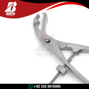 Pinzas de sujeción de huesos Lambotte de acero de alta calidad, 8.75 pulgadas, mandíbulas autoajustables manuales con trinquete, acero inoxidable, ortopédicas, CE - Product Image 6