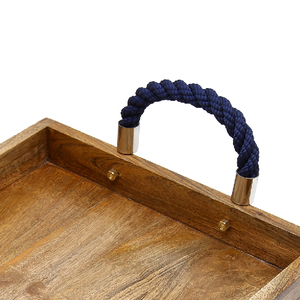 Best Quality Handcrafted Wooden Tray Kitchenware Set OEM Customized Natural Wood Platter Indian Supplier for <b>Party</b> Occasions - Product Image 4