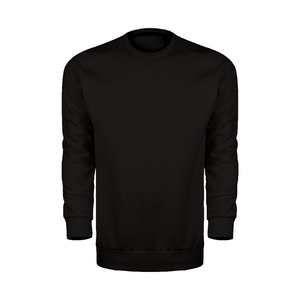 เสื้อสเวตเชิ้ตคอกลมผู้ชาย ผ้าโพลีเอสเตอร์ 5% ผ้าฝ้าย 95% 300 GSM สีดำ - Product Image 1