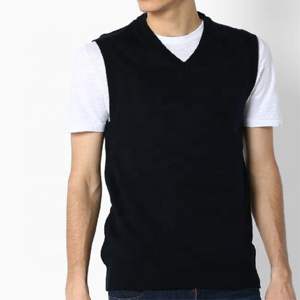2025 suéter de punto ajustado sin mangas para hombre, chaleco informal cálido con cuello en V para invierno, patrón cómodo de alta calidad 100% - Product Image 3