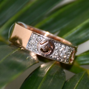 <b>Women</b> Handmade Diamond <b>Ring</b> 14K/18K Solid Gold Rose & White Gold <b>Statement</b> Jewelry Gift - Product Image 4