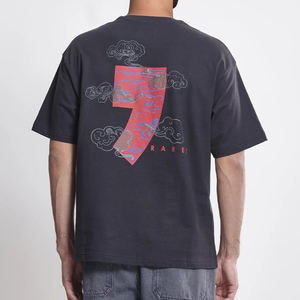 เสื้อยืดลำลองคอกลมพิมพ์ลายกราฟิกโอเวอร์ไซส์ใส่สบายเสื้อยืดลำลองดีไซน์ใหม่ล่าสุดขายดี - Product Image 5