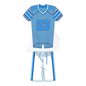 Vêtements d'équipe pour la performance athlétique, uniforme de football américain, respirant, manches courtes, conçu pour le confort et la stabilité - Product Image 2