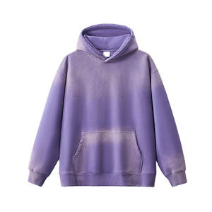 Vente en gros de pull à capuche en coton épais pour hommes sweat à capuche surdimensionné imprimé personnalisé sweat à capuche délavé au soleil de haute qualité - Product Image 6