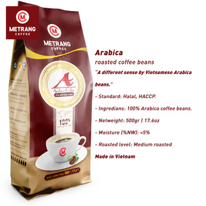 Café molido tostado medio de Arábica vietnamita de 0,5 kg por bolsa Certificación HACCP HALAL 100% de Vietnam - Product Image 2