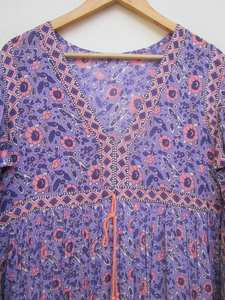 Vestido largo Kimono Rosa enérgico para mujer, corpiño femenino con abalorio con cordón de tela de encaje, ajuste ajustable, longitud Midi, talla 6XL - Product Image 5