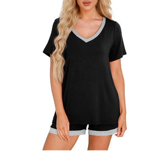 Ensemble de shorts décontractés pour femmes grande taille 2026, vente en gros, manches courtes et shorts respirants, ensemble 2 pièces, été, haute qualité - Product Image 6