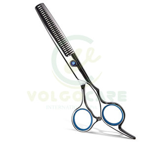 Professional <b>Barber</b> Japanese Stainless Steel 6.5 Inch Texturizing Teeth Shears Cutting Scissors with Sharp and Blunt Blade Tip - Product Image 1