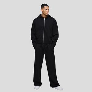 Producto en Tendencia 2025, Chándal con Corte Acampanado, Logotipo Personalizado, 100% Algodón, Chándal con Cremallera para Hombre - Product Image 4