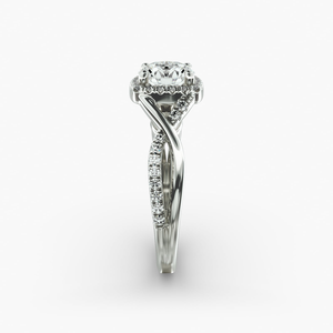 Bague antique victorienne vintage en argent sterling 925, diamant moissanite, plaqué or rose 18 carats, taille personnalisable, héritage de luxe - Product Image 3