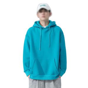 Pull à capuche en polyester lourd | Sweat-shirt pour homme avec logo brodé personnalisé Impression numérique Teint uni Coupe surdimensionnée Respirant - Product Image 1