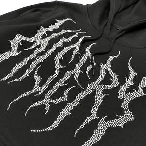 Sudadera con capucha para hombre de gran tamaño personalizada, jersey de tela de peso pesado con capucha ajustable y bolsillo frontal grande para estilo callejero - Product Image 3