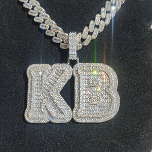 Iced Out Men's Street Fashion Forward Lab Grown Diamond Tachonado Totalmente Iced Out Diamond Colgantes a la venta a los mejores precios - Product Image 3