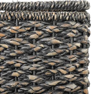 Panier de rangement d'escalier rustique en jacinthe d'eau tressée écologique de haute qualité avec poignées, couleur personnalisée, panier décoratif pour la maison - Product Image 6