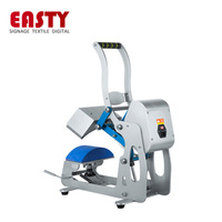 Máquina de prensa de calor Easty Cap 58x33x49cm neumática automática para sublimación de tinta en gorras y sombreros