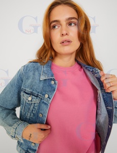 Ladies Fashion High Quality Fleece Cotton <b>Material</b> Long Sleeve Crew Neck Sweatshirts with Custom Logo Branding for Winter - Product Image 2